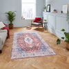 Think Rugs tabriz washable h1156 red Multicoloured, Red Living Room Washable Rug.