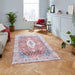 Think Rugs tabriz washable h1156 red Multicoloured, Red Living Room Washable Rug.