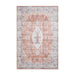 Think Rugs tabriz washable h1156 terra Orange Living Room Washable Rug.