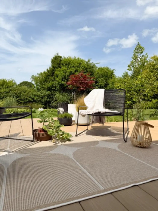 Duet 106245 Jute White Indoor / Outdoor Reversible