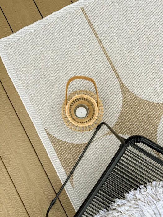 Duet 106245 Jute White Indoor / Outdoor Reversible