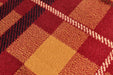 URCO tartan red Red Living Room Geometric Rug.