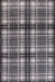 URCO tartan grey Grey Living Room Geometric Rug.