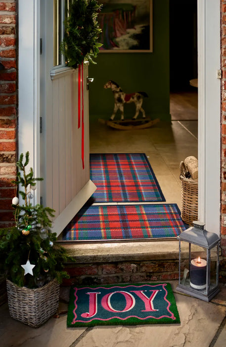 Hug Rug Washable Tartan Red Multi