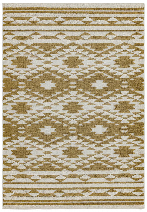 Asiatic taza ta02 ochre Yellow, Ivory Living Room  Rug.