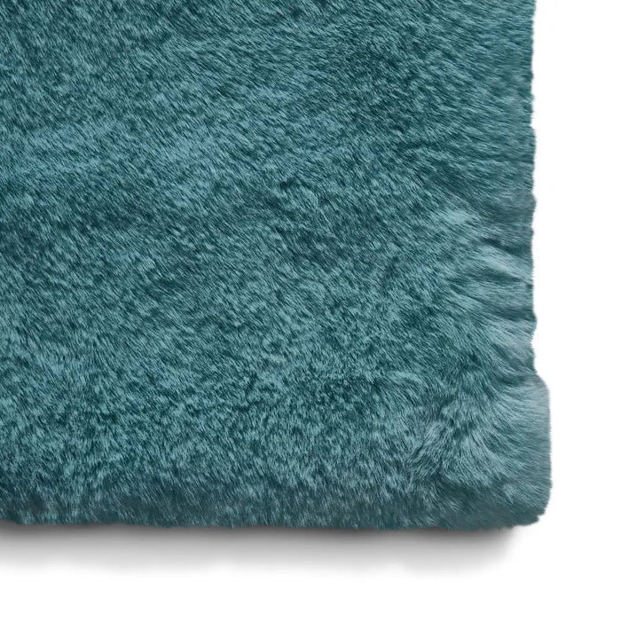 Think Rugs teddy blue Blue Living Room  Rug.