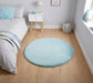 Think Rugs teddy blue Blue Living Room  Rug.