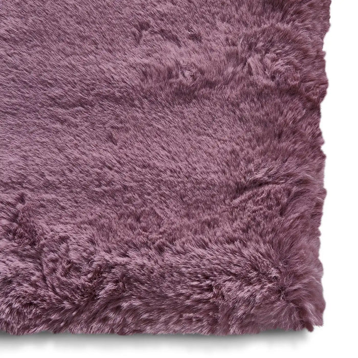 Think Rugs teddy lavender Purple Living Room  Rug.