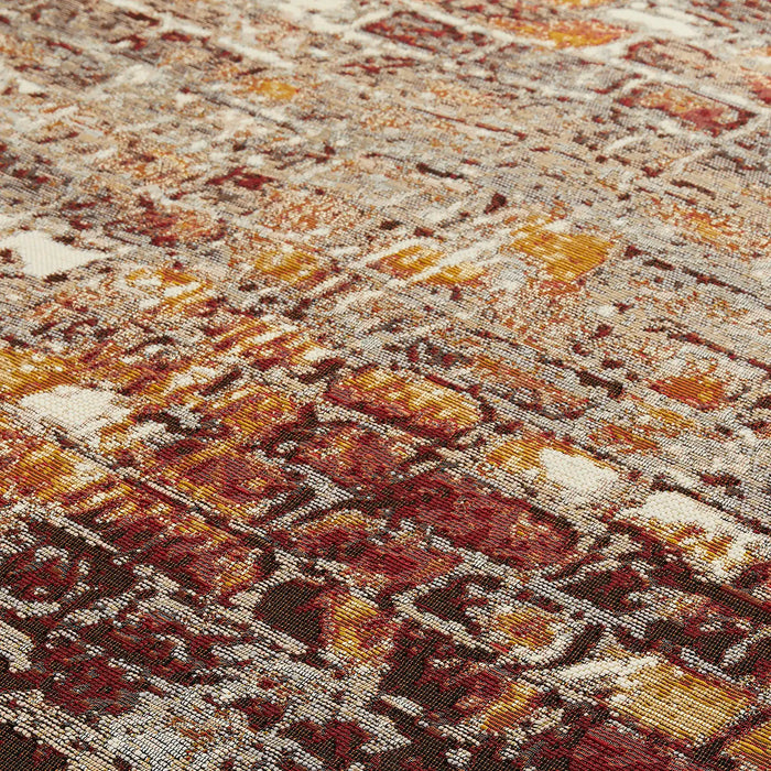 Oriental Weavers terra nova brick Multicoloured, Red Living Room Flat Weave Rug.