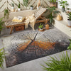 Oriental Weavers terra nova wood Black, Ivory, Multicoloured Living Room Flat Weave Rug.