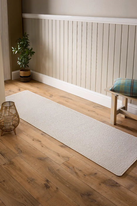 Waffle Rug My Sculptured Washable Waffle Texture Ivory Ivory Rug — RugsDirect Online