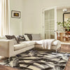 Harlequin harlequin typhonic onyx 140505 Grey, Ivory Living Room Wool Rug.