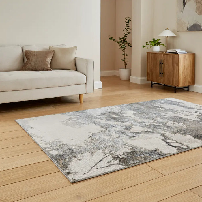 Tidal TL447 Silver/Dark Grey Modern Abstract Rug
