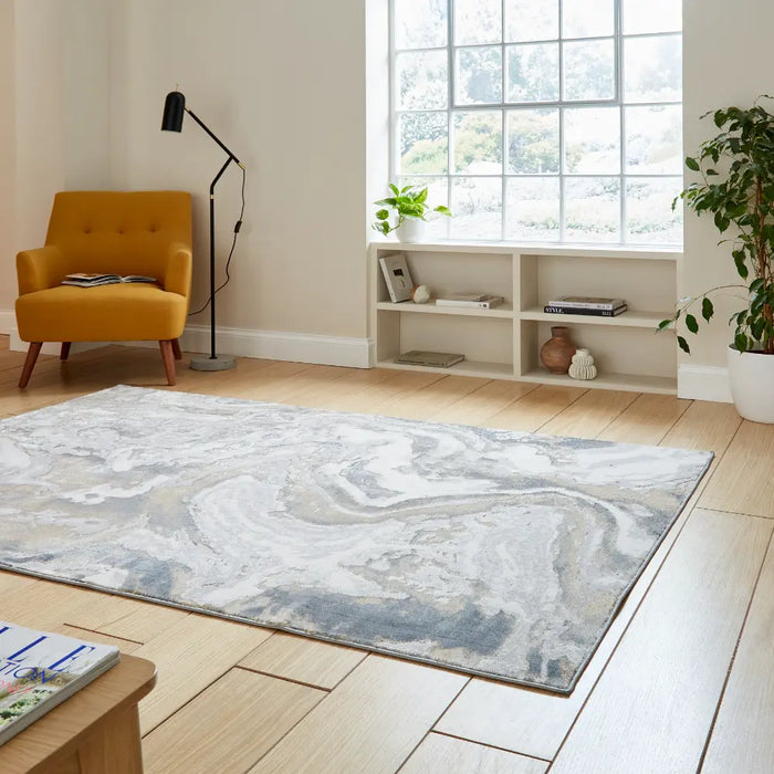 Tidal TL837 Silver/Beige Modern Abstract Rug