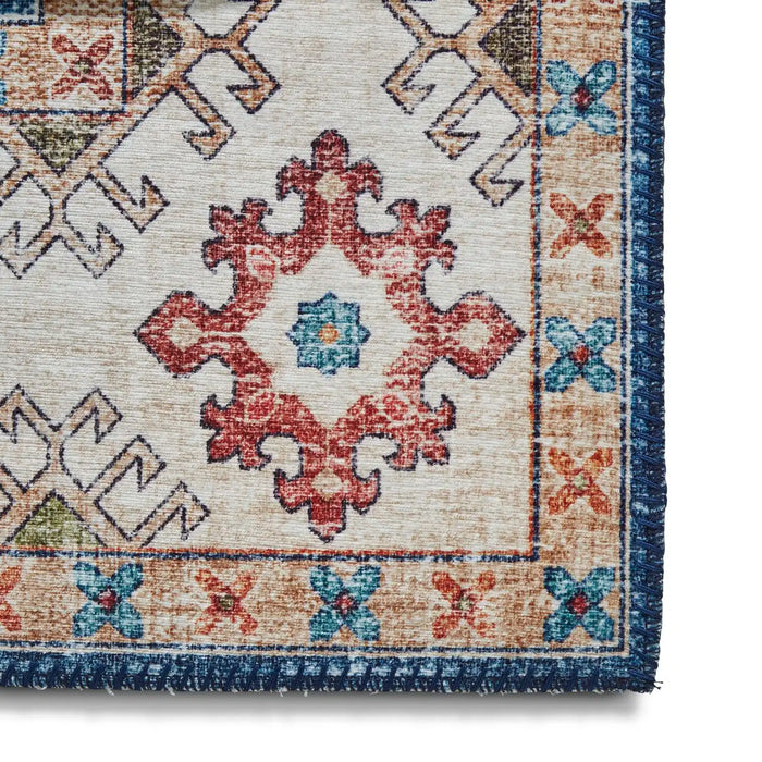 Think Rugs topaz think topaz g4705 dark blue Blue Living Room Flat Weave Rug.