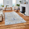 Think Rugs topaz think topaz g4705 gold Multicoloured Living Room Flat Weave Rug.