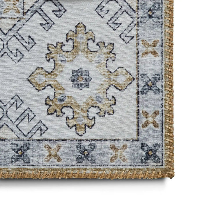 Think Rugs topaz think topaz g4705 gold Multicoloured Living Room Flat Weave Rug.