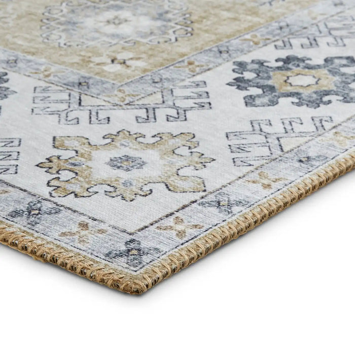 Think Rugs topaz think topaz g4705 gold Multicoloured Living Room Flat Weave Rug.