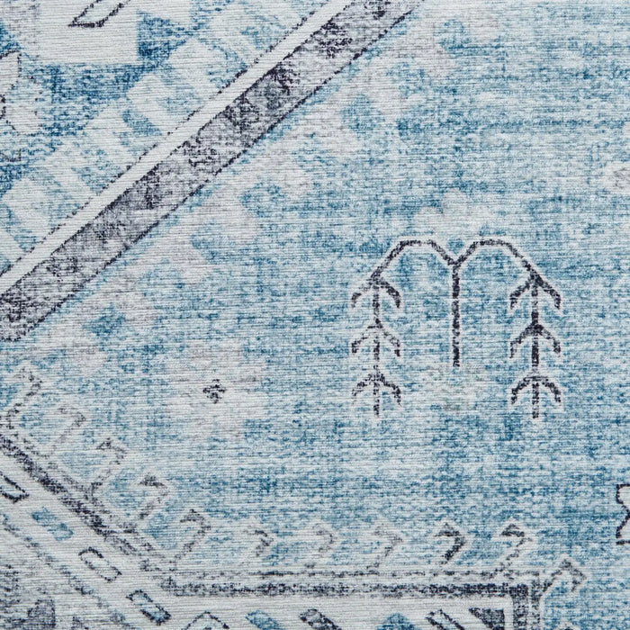 Think Rugs topaz think topaz g4705 light blue Blue Living Room Flat Weave Rug.