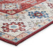 Think Rugs topaz think topaz g4705 red Multicoloured, Red Living Room Flat Weave Rug.