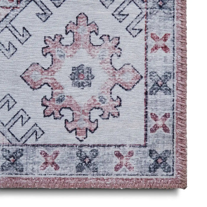 Think Rugs topaz think topaz g4705 rose Multicoloured, Pink Living Room Flat Weave Rug.
