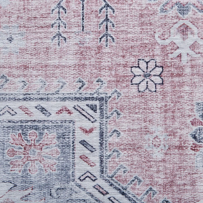 Think Rugs topaz think topaz g4705 rose Multicoloured, Pink Living Room Flat Weave Rug.