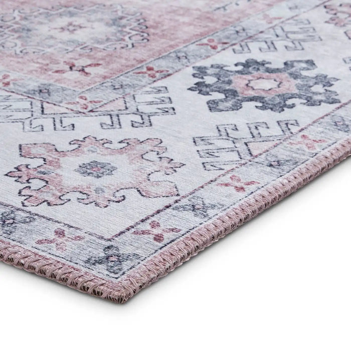 Think Rugs topaz think topaz g4705 rose Multicoloured, Pink Living Room Flat Weave Rug.