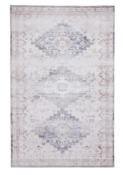 Think Rugs topaz think h1265 grey beige Grey, Beige Living Room Flat Weave Rug.