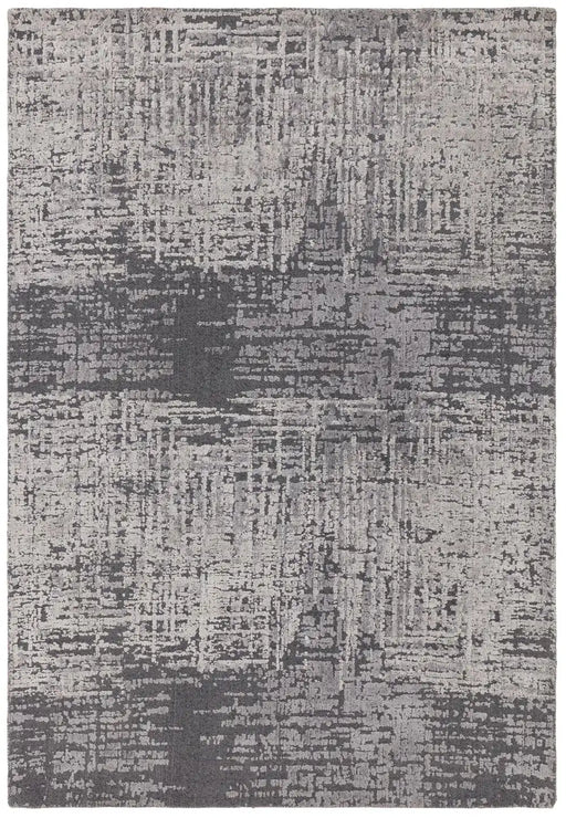 Asiatic torino charcoal Grey Living Room Wool Rug.