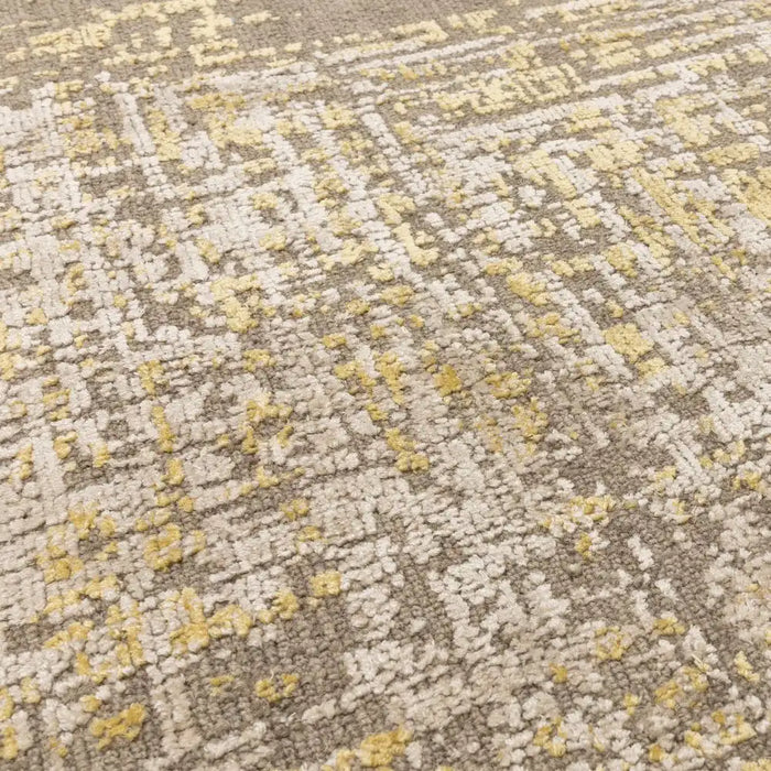 Asiatic torino gold Yellow Living Room Wool Rug.