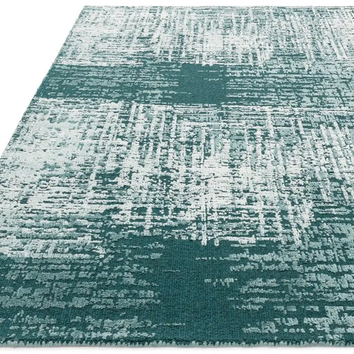 Asiatic torino teal green Green Living Room Wool Rug.