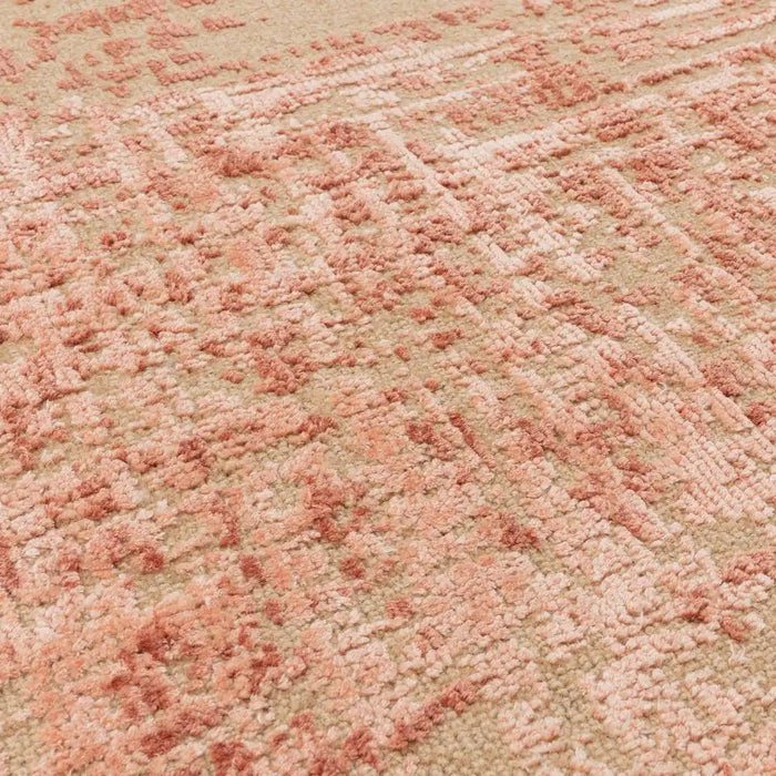 Asiatic torino terracotta Orange Living Room Wool Rug.