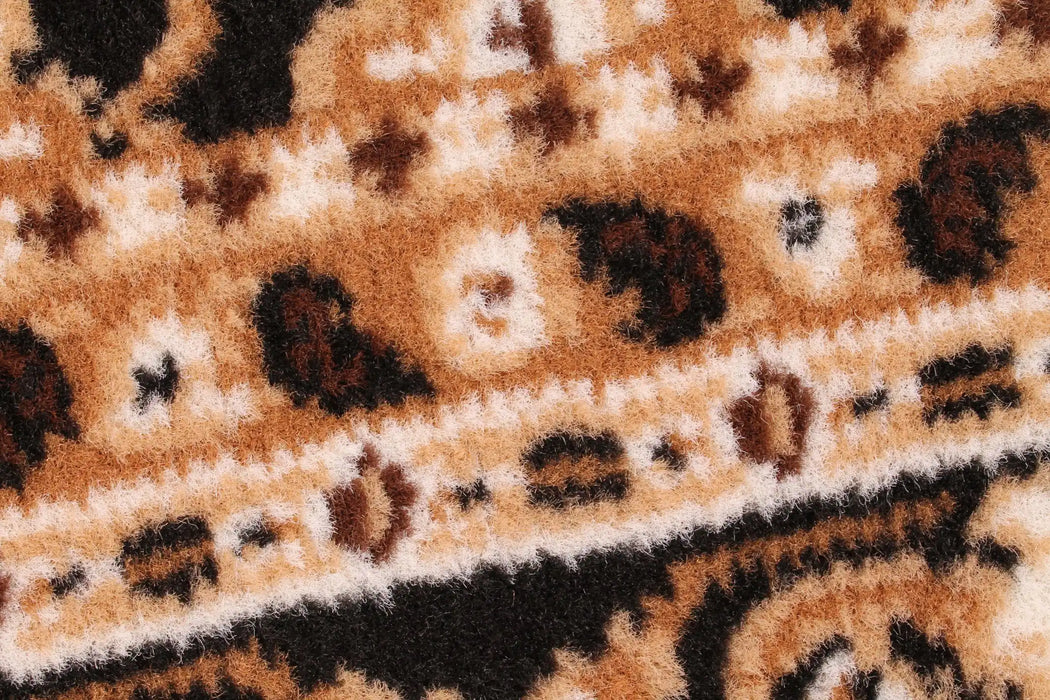 Rug Style traditional poly esta black Beige, Black Living Room Moroccan Rug.