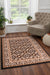 Rug Style traditional poly esta black Beige, Black Living Room Moroccan Rug.