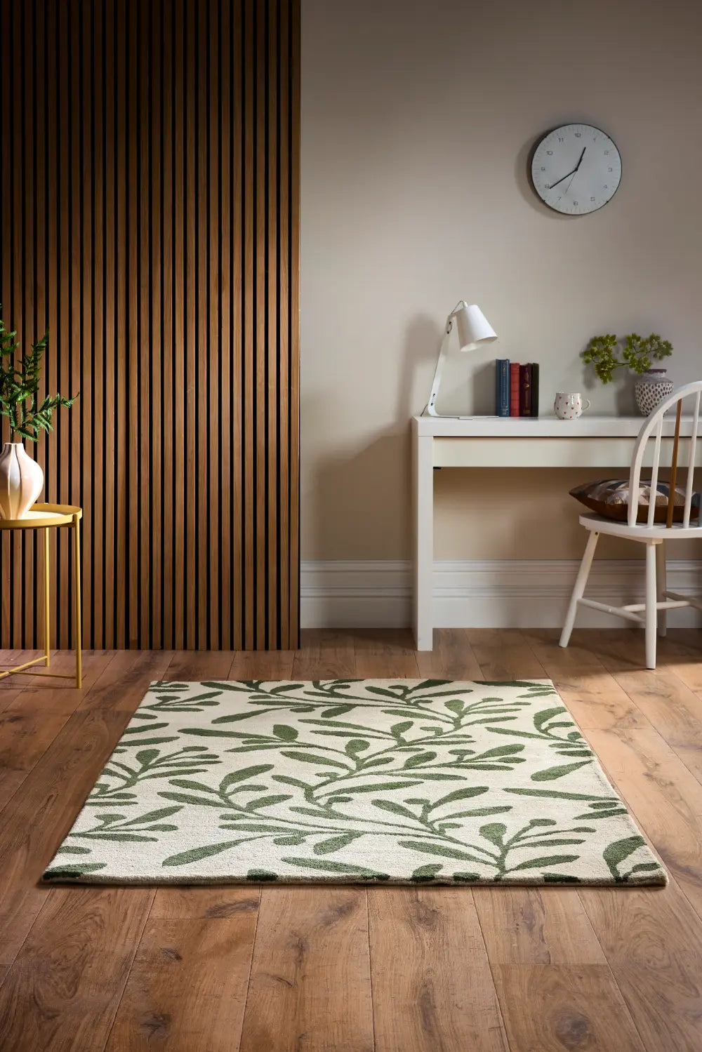 Trailing Leaf Beige/Green Beige Rug — RugsDirect Online