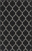 Serdim Rugs gel back trellis black Black Living Room Geometric Rug.