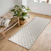 Serdim Rugs gel back trellis grey Grey Living Room Geometric Rug.