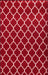 Serdim Rugs gel back trellis red Red Living Room Geometric Rug.