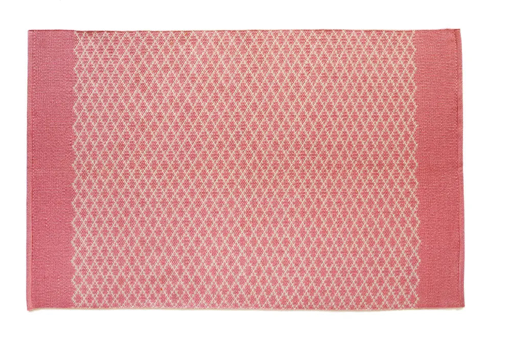 Hug Woven Trellis Coral Pink Rug