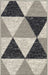 Serdim Rugs gel back triangle grey Grey Living Room Geometric Rug.