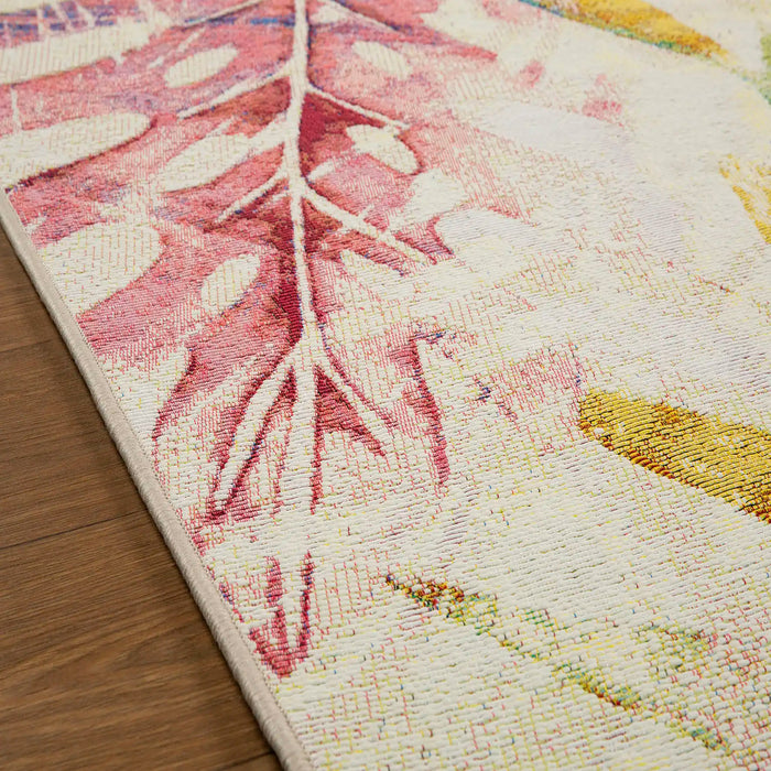 Oriental Weavers tropicana ow 51 x Ivory, Multicoloured Living Room Floral Rug.