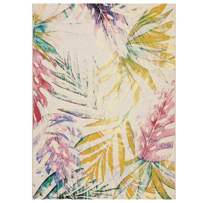 Oriental Weavers tropicana ow 51 x Ivory, Multicoloured Living Room Floral Rug.