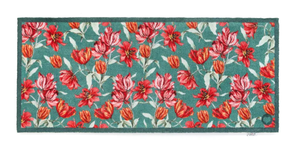 Hug Rug Washable Tumbling Tulips Multi