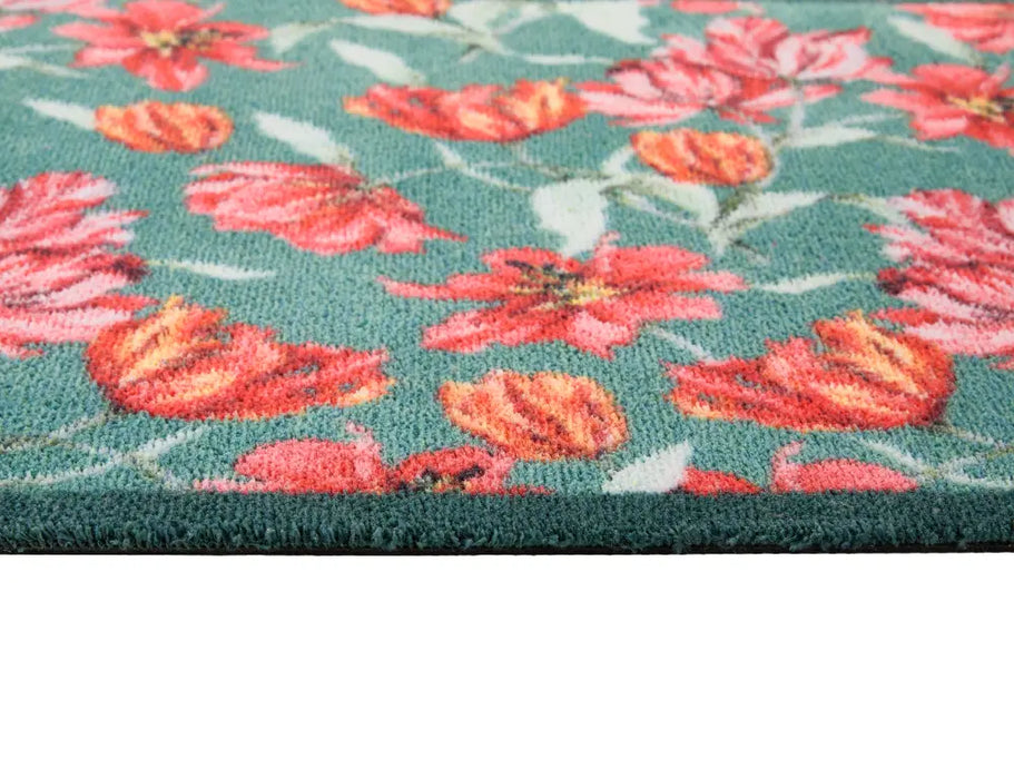 Hug Rug Washable Tumbling Tulips Multi