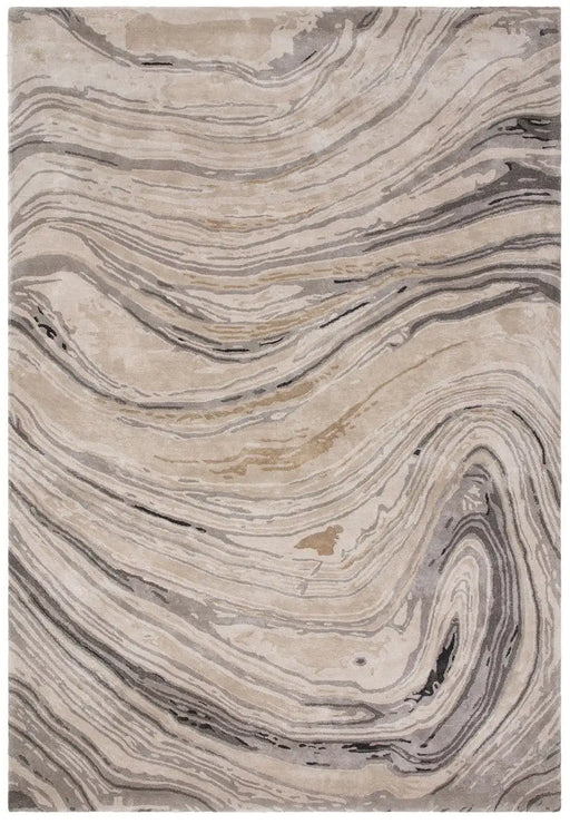 Asiatic katherine carnaby tuscany champagne marble Beige Living Room Wool Rug.