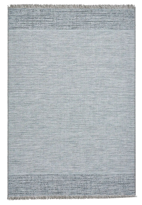 Think Rugs tweed think 9743 beige blue Blue, Beige Outdoor  Flat Weave Rug.
