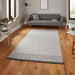 Think Rugs tweed think 9743 silver Grey Outdoor  Flat Weave Rug.