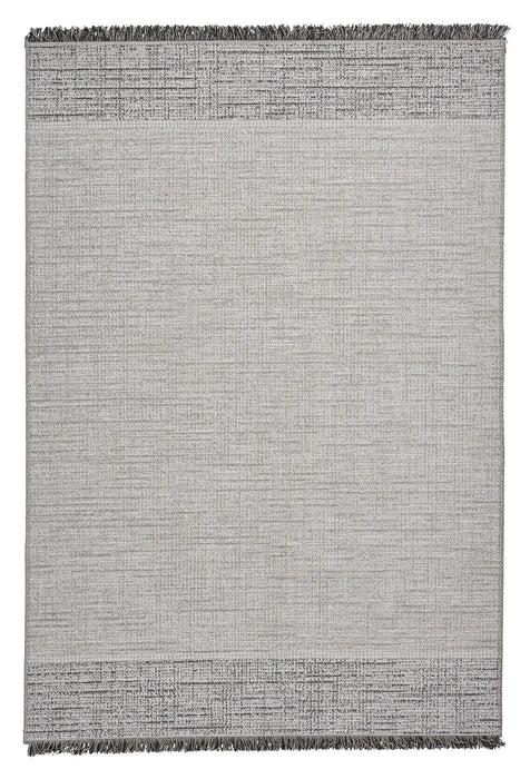 Think Rugs tweed think 9743 silver Grey Outdoor  Flat Weave Rug.