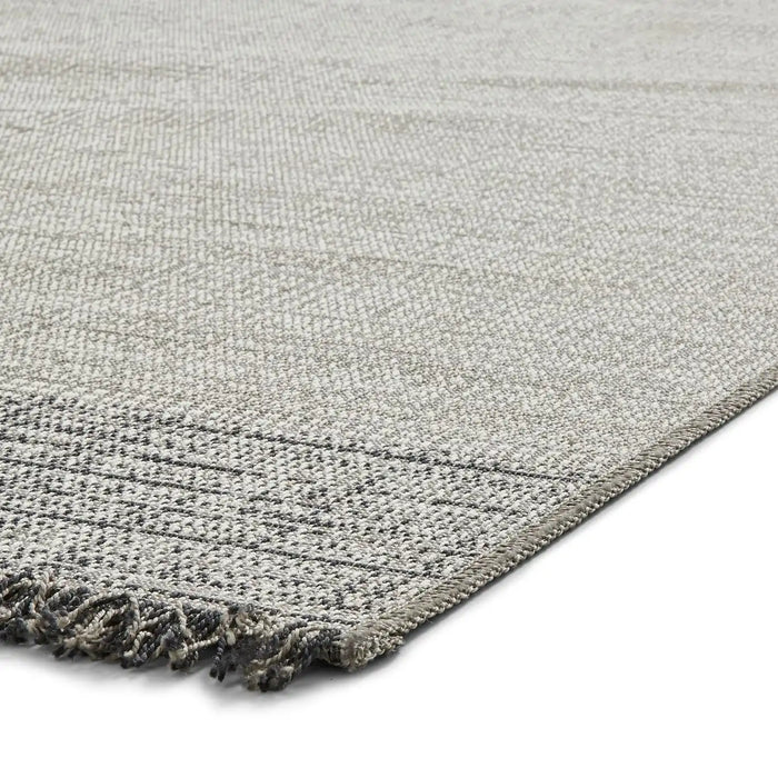 Think Rugs tweed think 9743 silver Grey Outdoor  Flat Weave Rug.