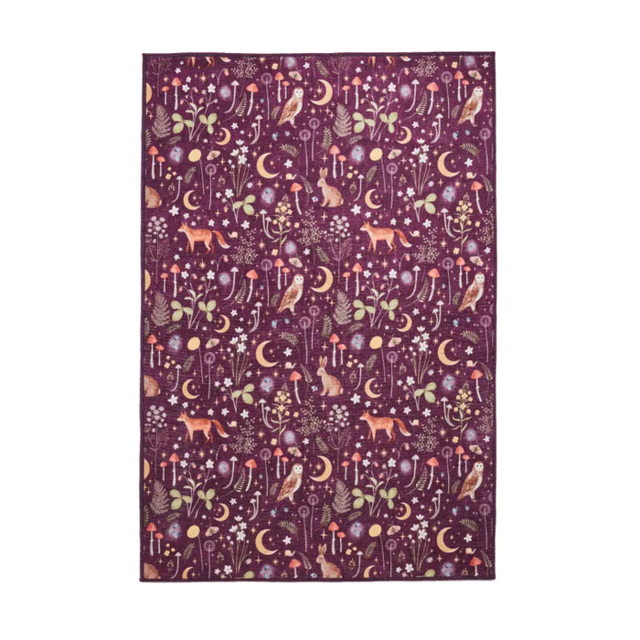 Twilight Animals Plum - Washable